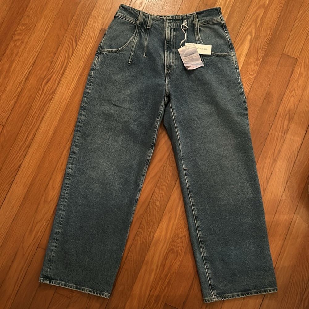 AG -✨FINAL PRICE-NWT- darted. “Aven” high-rise, relaxed, straight jeans. Contour - Picture 2 of 10